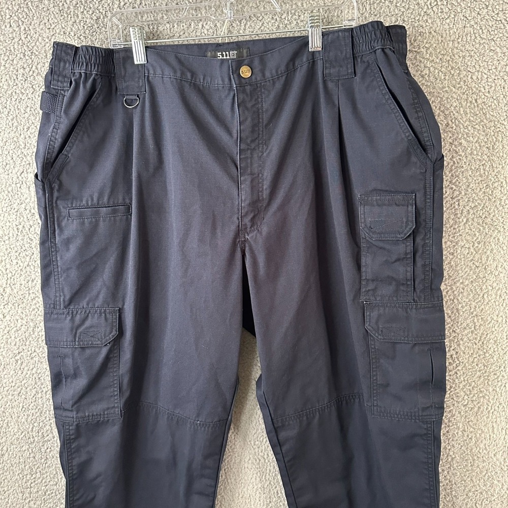 5.11 Tactical Pants‎ Mens Taclite Pro Cargo Pants 44x32 Navy Blue Utility Work - Picture 3 of 11